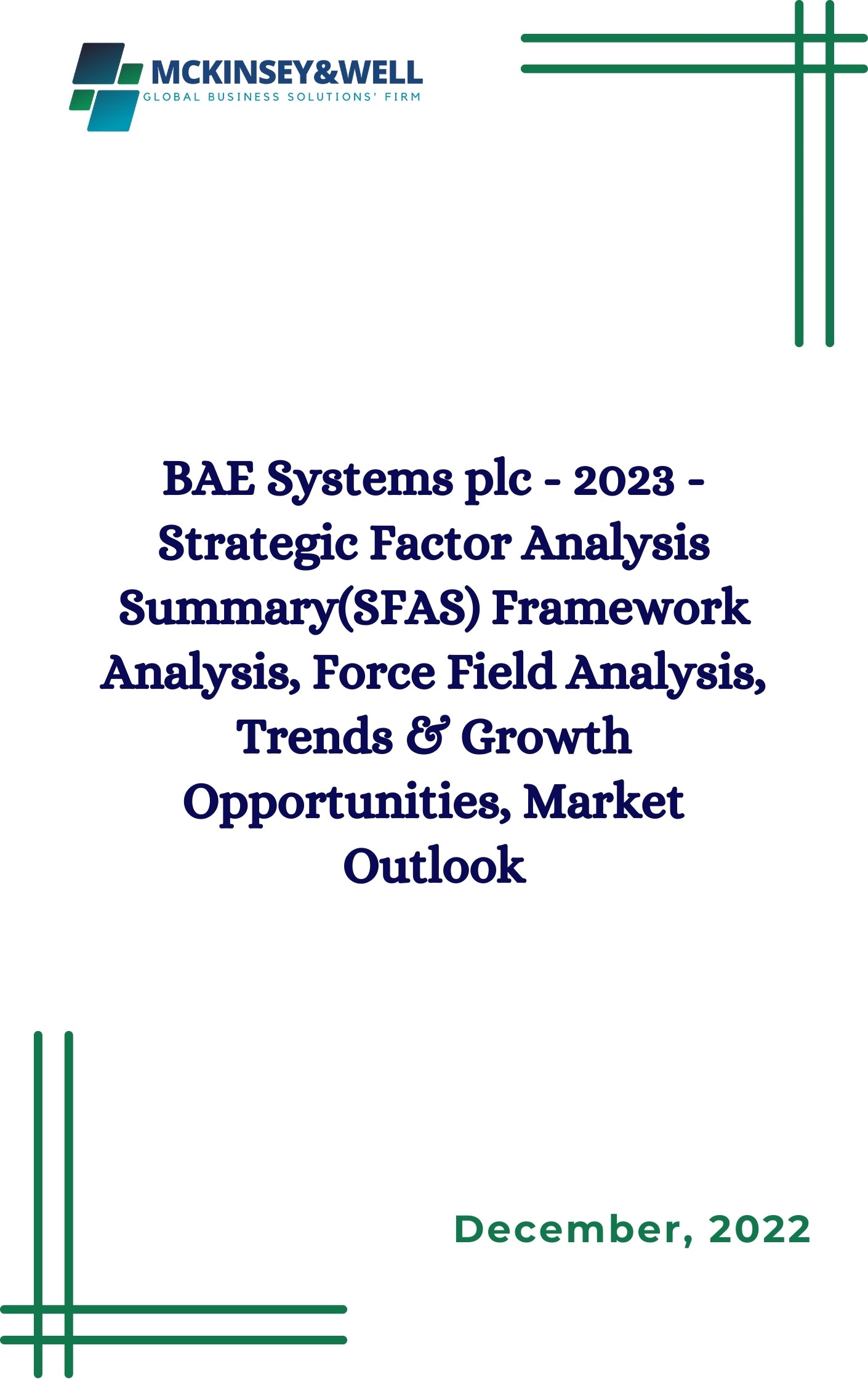 Bae Systems Plc - 2023 - Strategic Factor Analysis Summary(sfas) Frame 