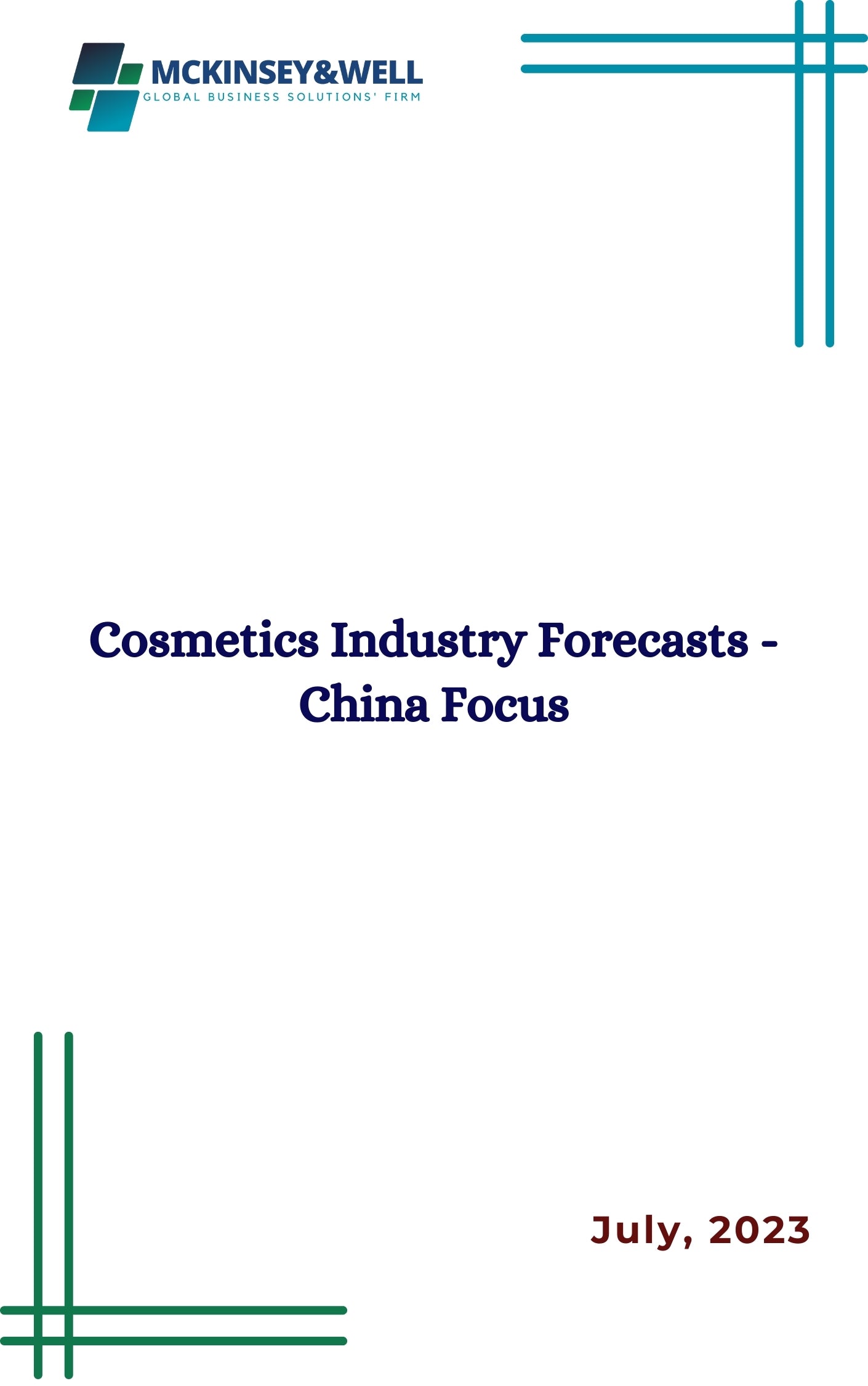 Cosmetics Industry Forecasts - China Focus