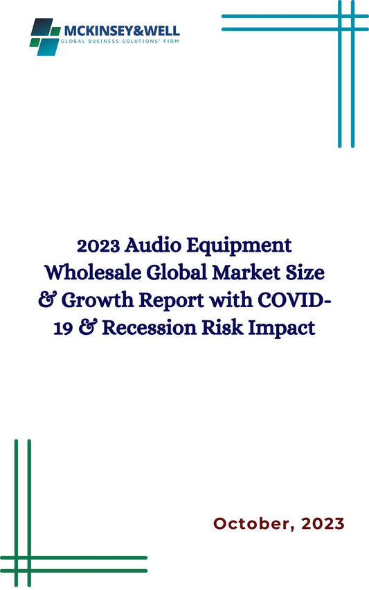 2023 Audio Equipment Wholesale Global Market Size & Growth Report with COVID-19 & Recession Risk Impact