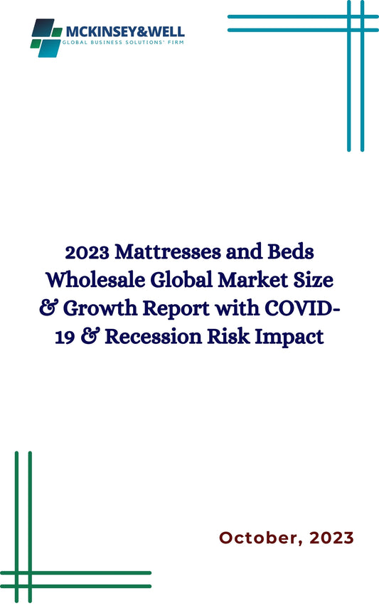 2023 Mattresses and Beds Wholesale Global Market Size & Growth Report with COVID-19 & Recession Risk Impact