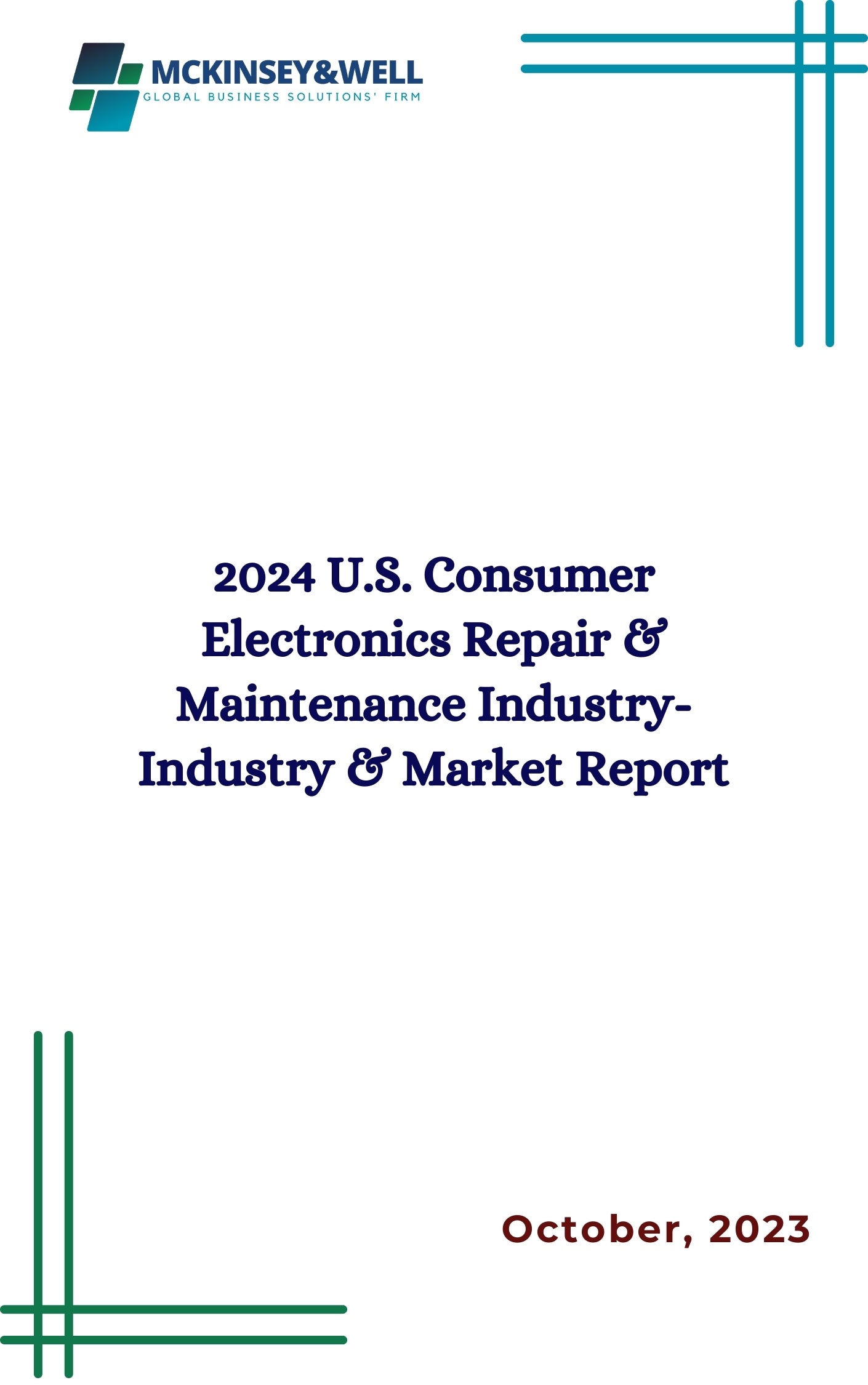 2024 U.S. Consumer Electronics Repair & Maintenance Industry-Industry & Market Report