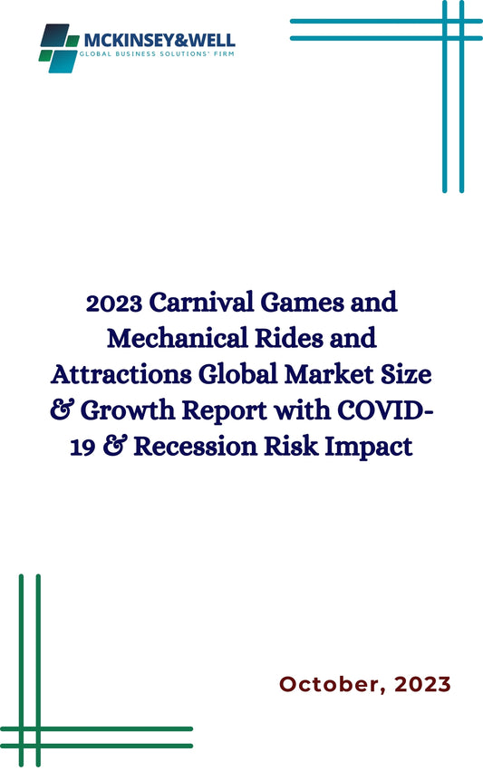 2023 Carnival Games and Mechanical Rides and Attractions Global Market Size & Growth Report with COVID-19 & Recession Risk Impact