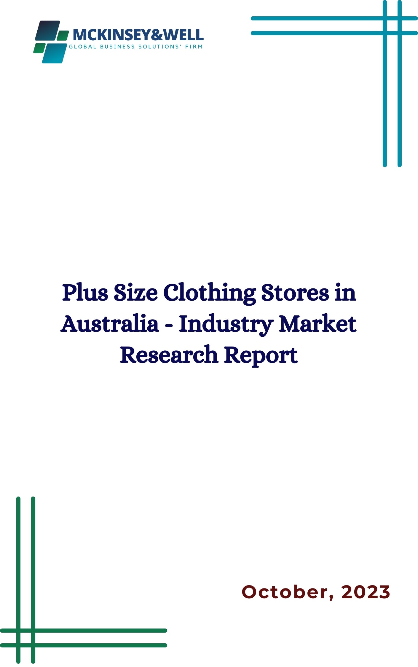 Plus Size Clothing Stores in Australia - Industry Market Research Report