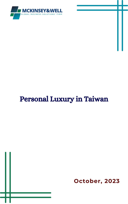 Personal Luxury in Taiwan