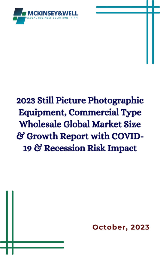 2023 Still Picture Photographic Equipment, Commercial Type Wholesale Global Market Size & Growth Report with COVID-19 & Recession Risk Impact