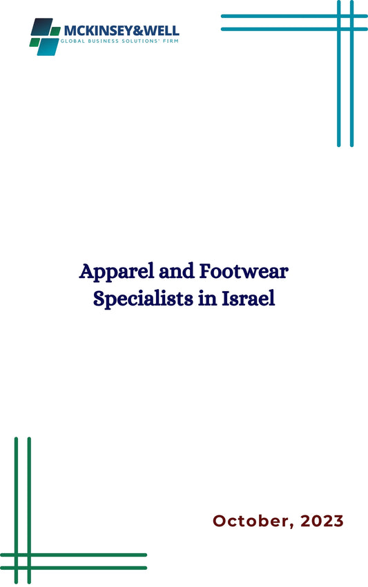 Apparel and Footwear Specialists in Israel