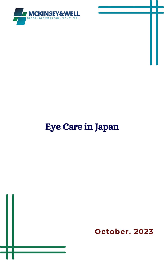 Eye Care in Japan