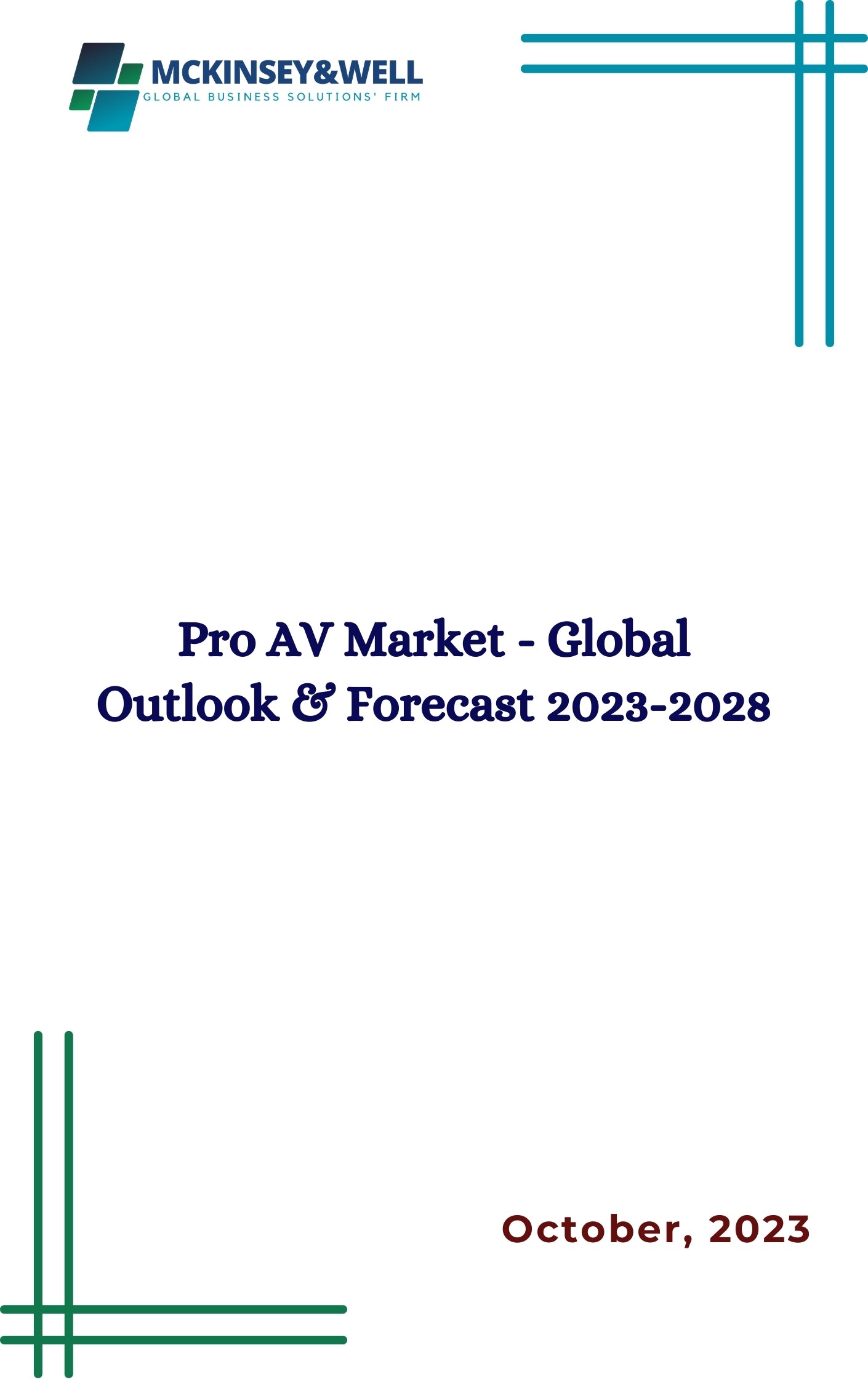 Pro AV Market - Global Outlook & Forecast 2023-2028