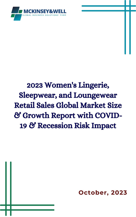 2023 Women's Lingerie, Sleepwear, and Loungewear Retail Sales Global Market Size & Growth Report with COVID-19 & Recession Risk Impact