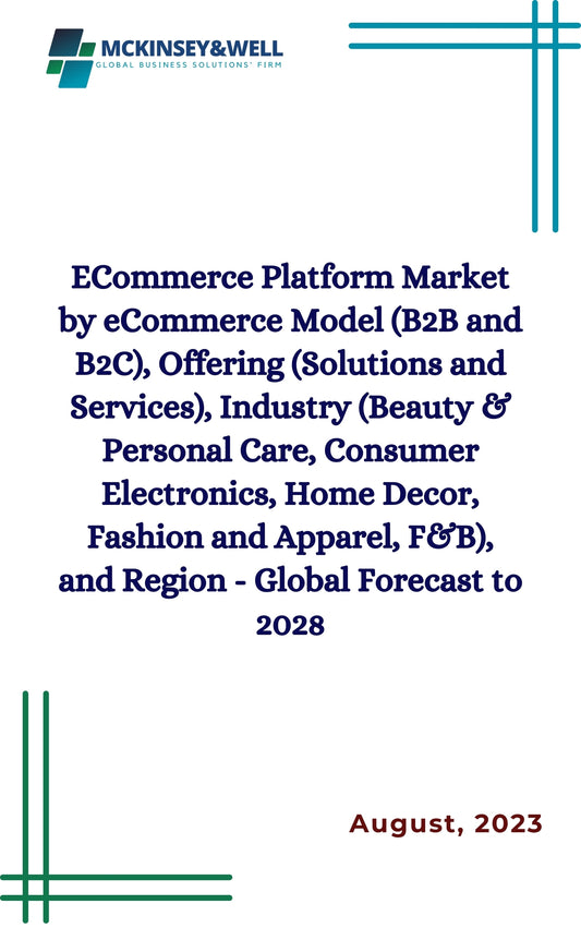 ECommerce Platform Market by eCommerce Model (B2B and B2C), Offering (Solutions and Services), Industry (Beauty & Personal Care, Consumer Electronics, Home Decor, Fashion and Apparel, F&B), and Region - Global Forecast to 2028