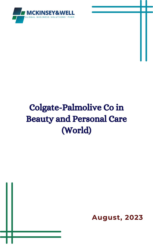 Colgate-Palmolive Co in Beauty and Personal Care (World)