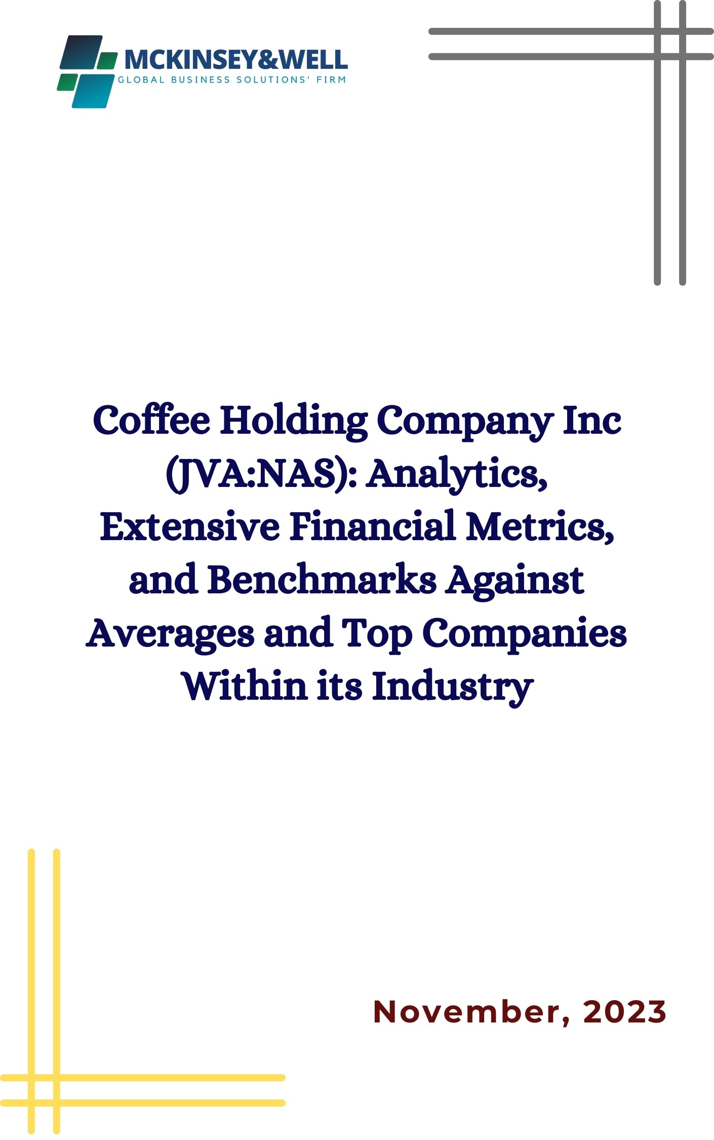 Coffee Holding Company Inc (JVA:NAS): Analytics, Extensive Financial Metrics, and Benchmarks Against Averages and Top Companies Within its Industry