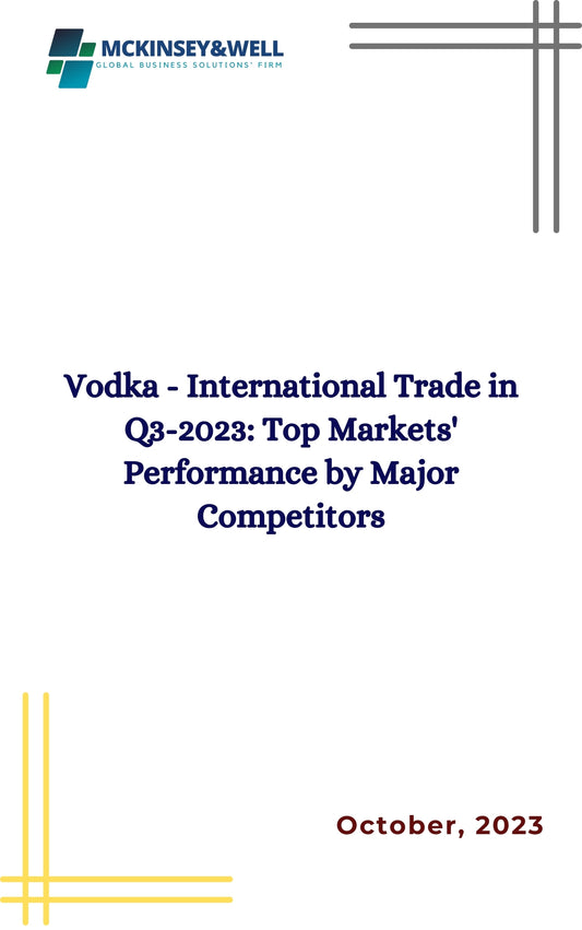 Vodka - International Trade in Q3-2023: Top Markets' Performance by Major Competitors