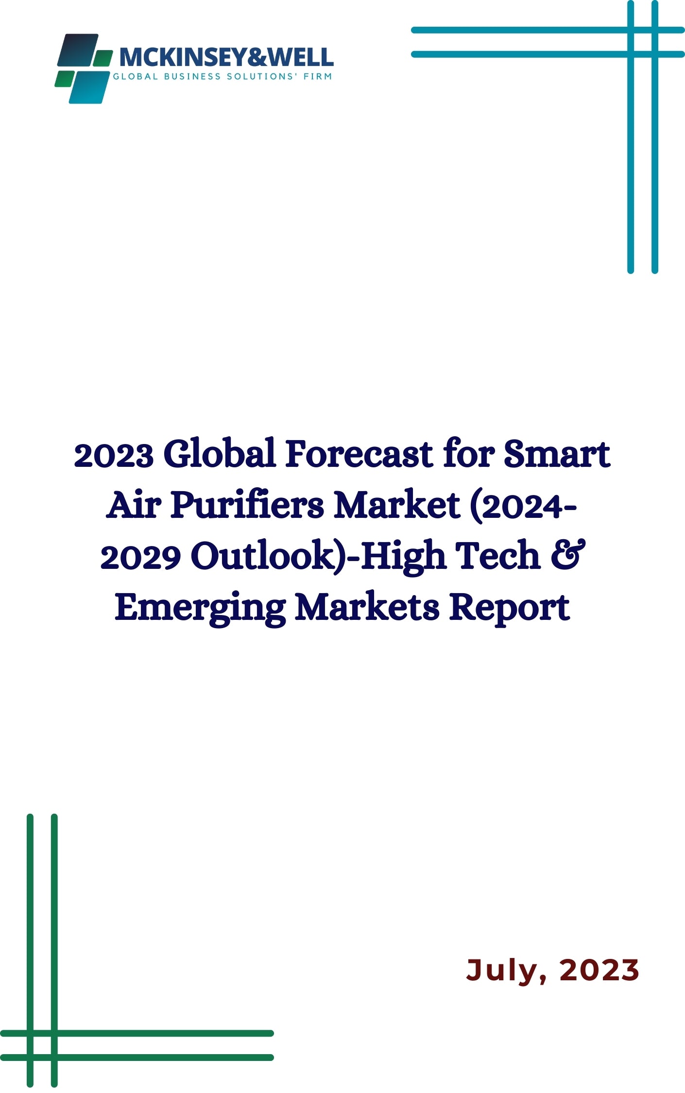 2023 Global Forecast for Smart Air Purifiers Market (2024-2029 Outlook)-High Tech & Emerging Markets Report