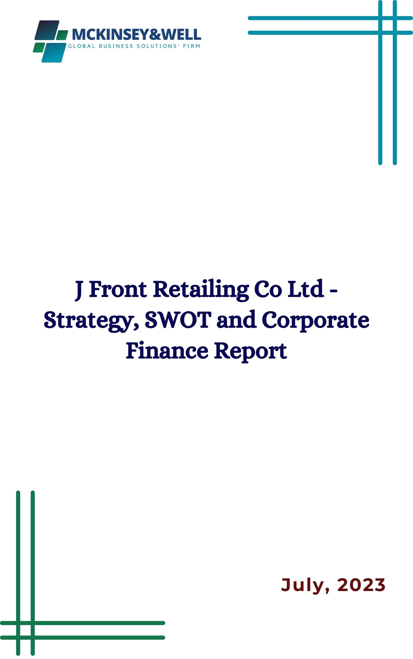 J Front Retailing Co Ltd - Strategy, SWOT and Corporate Finance Report