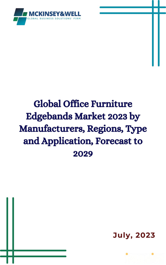 Global Office Furniture Edgebands Market 2023 by Manufacturers, Regions, Type and Application, Forecast to 2029