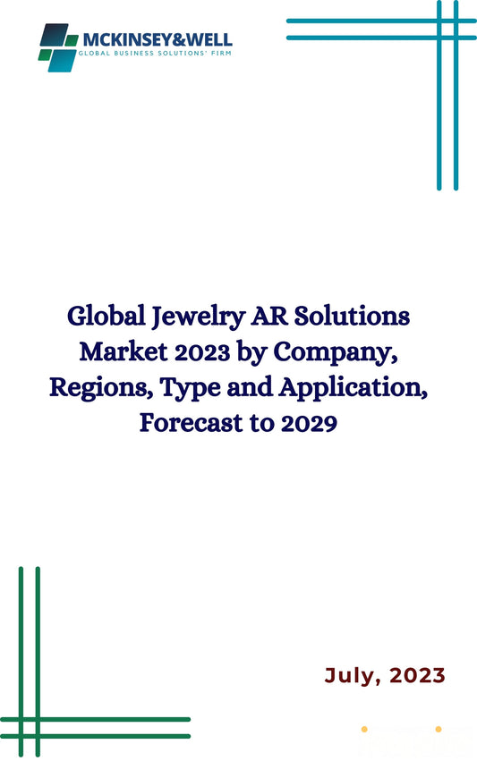 Global Jewelry AR Solutions Market 2023 by Company, Regions, Type and Application, Forecast to 2029