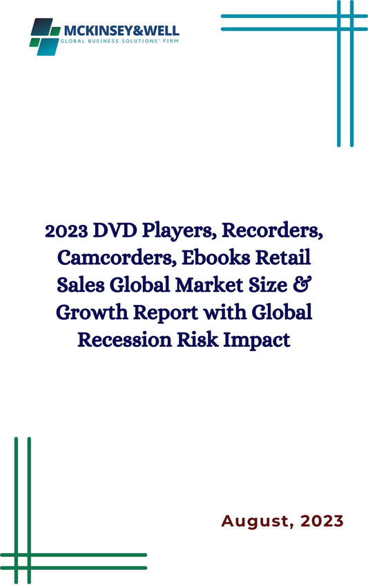 2023 DVD Players, Recorders, Camcorders, Ebooks Retail Sales Global Market Size & Growth Report with Global Recession Risk Impact