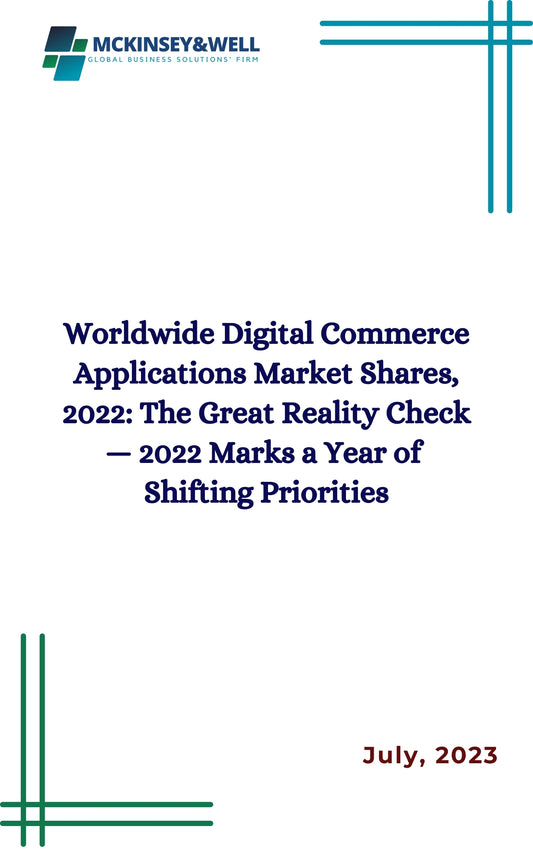 Worldwide Digital Commerce Applications Market Shares, 2022: The Great Reality Check — 2022 Marks a Year of  Shifting Priorities