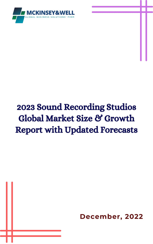 2023 Sound Recording Studios Global Market Size & Growth Report with Updated Forecasts