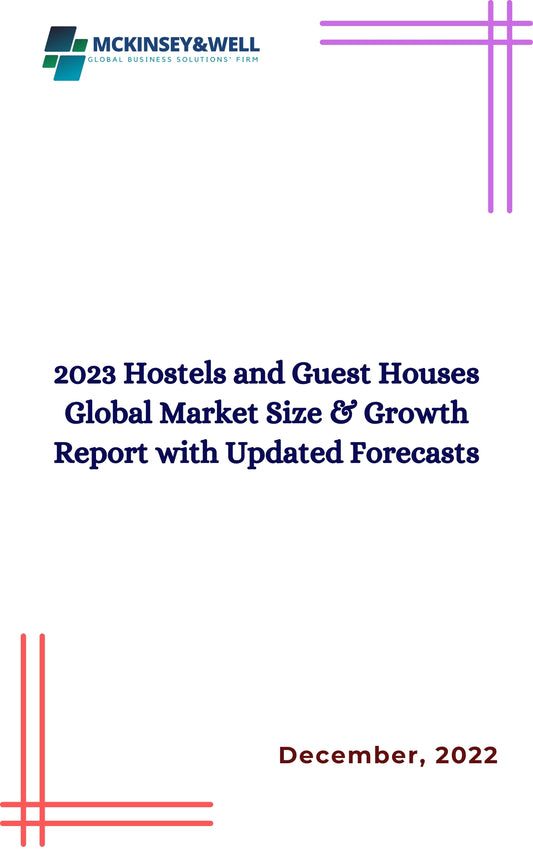 2023 Hostels and Guest Houses Global Market Size & Growth Report with Updated Forecasts