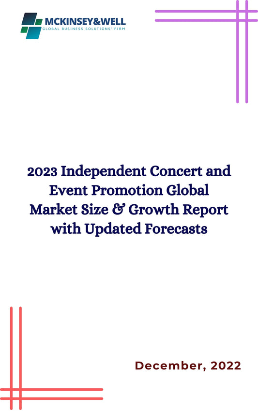 2023 Independent Concert and Event Promotion Global Market Size & Growth Report with Updated Forecasts