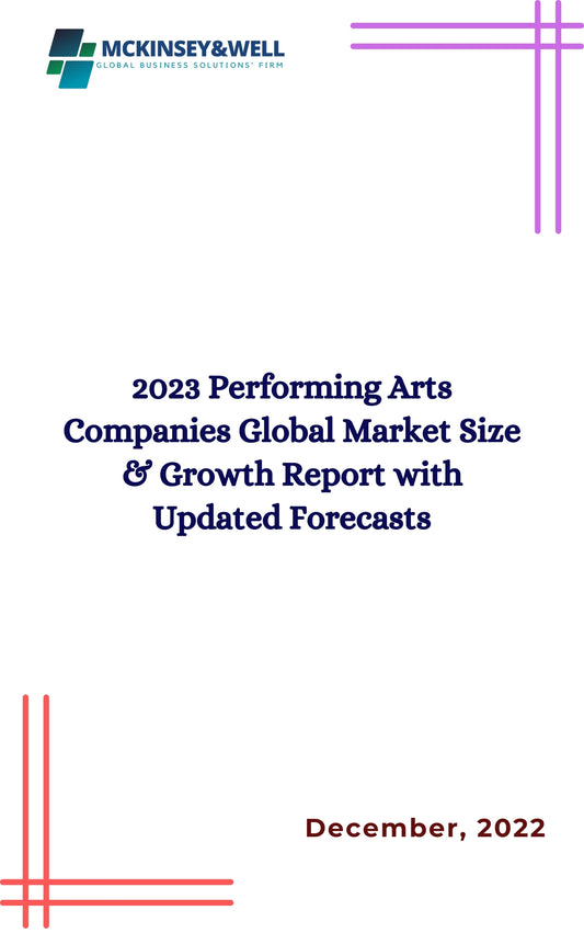 2023 Performing Arts Companies Global Market Size & Growth Report with Updated Forecasts