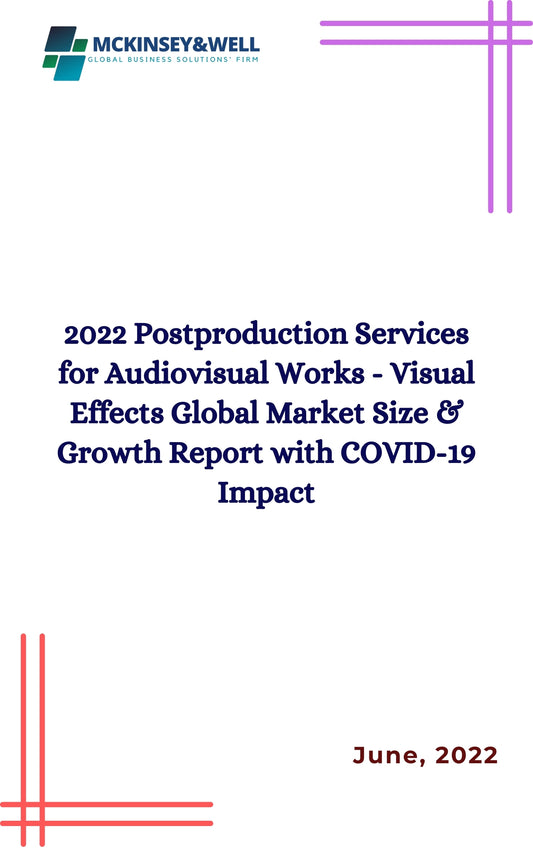 2022 Postproduction Services for Audiovisual Works - Visual Effects Global Market Size & Growth Report with COVID-19 Impact