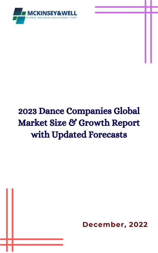 2023 Dance Companies Global Market Size & Growth Report with Updated Forecasts