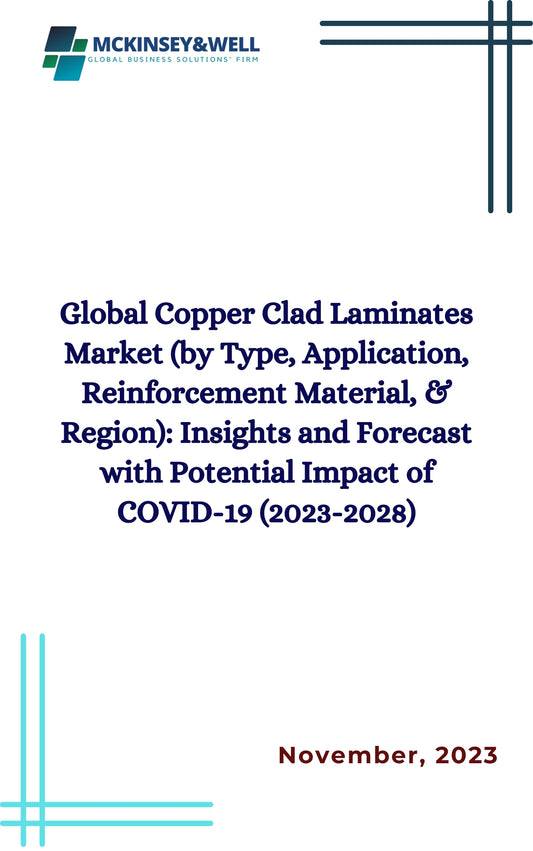 Global Copper Clad Laminates Market (by Type, Application, Reinforcement Material, & Region): Insights and Forecast with Potential Impact of COVID-19 (2023-2028)