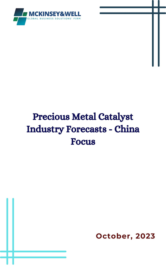 Precious Metal Catalyst Industry Forecasts - China Focus