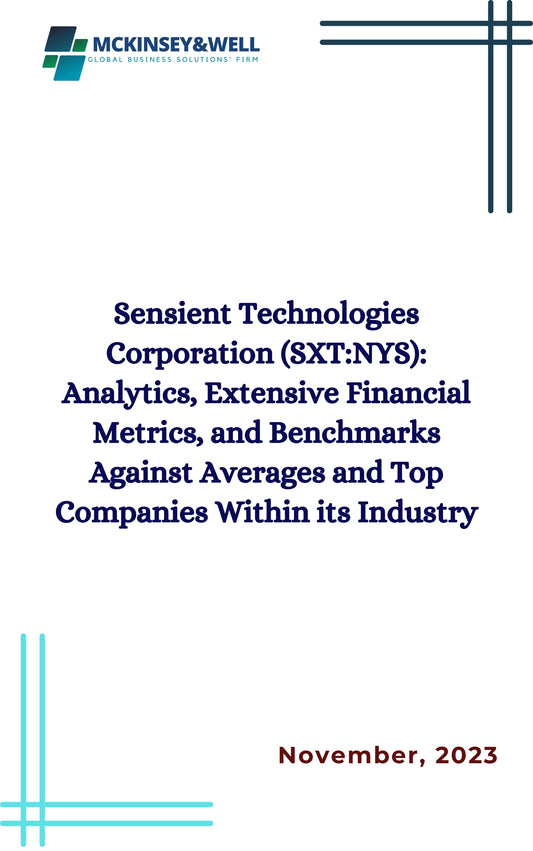 Sensient Technologies Corporation (SXT:NYS): Analytics, Extensive Financial Metrics, and Benchmarks Against Averages and Top Companies Within its Industry