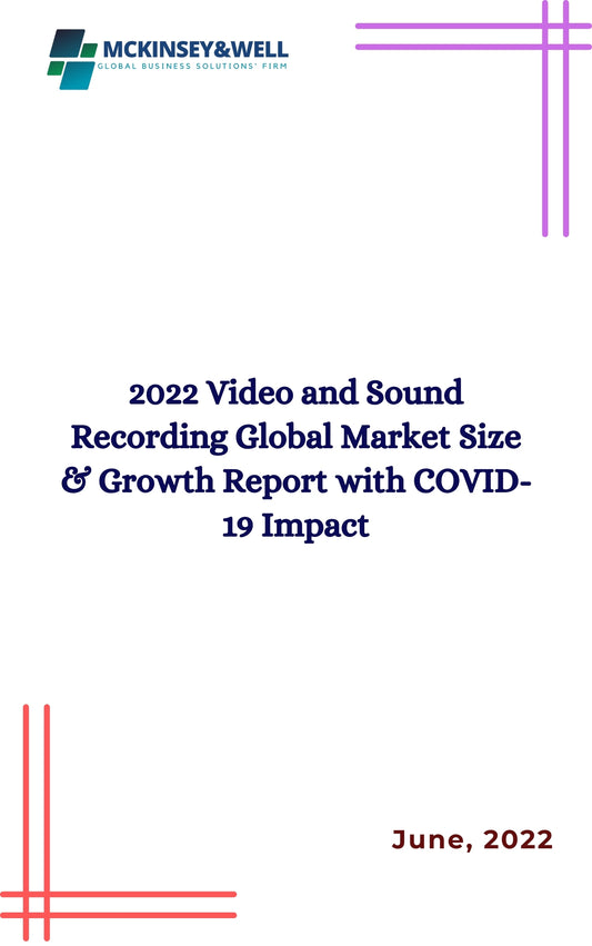 2022 Video and Sound Recording Global Market Size & Growth Report with COVID-19 Impact