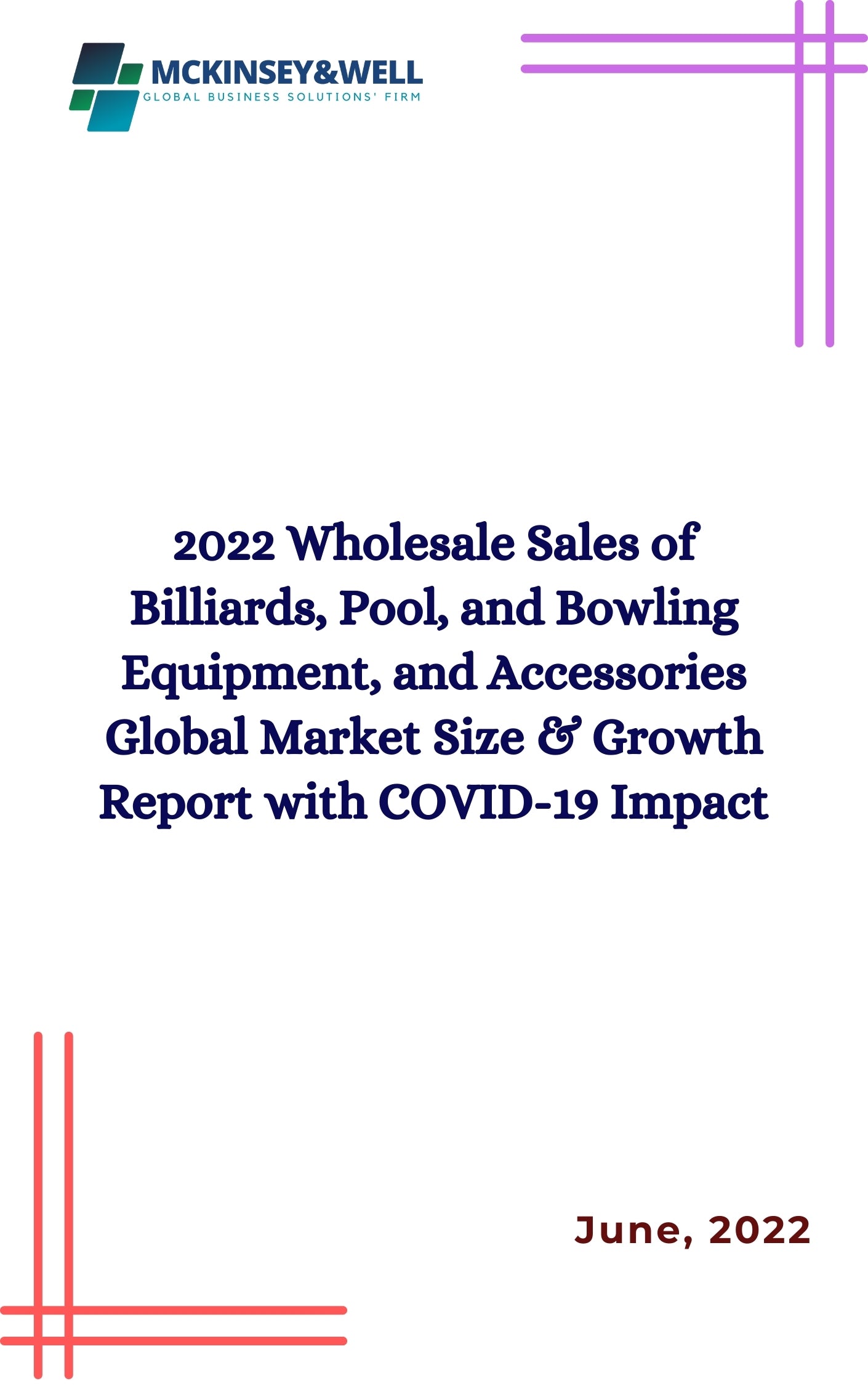 2022 Wholesale Sales of Billiards, Pool, and Bowling Equipment, and Accessories Global Market Size & Growth Report with COVID-19 Impact