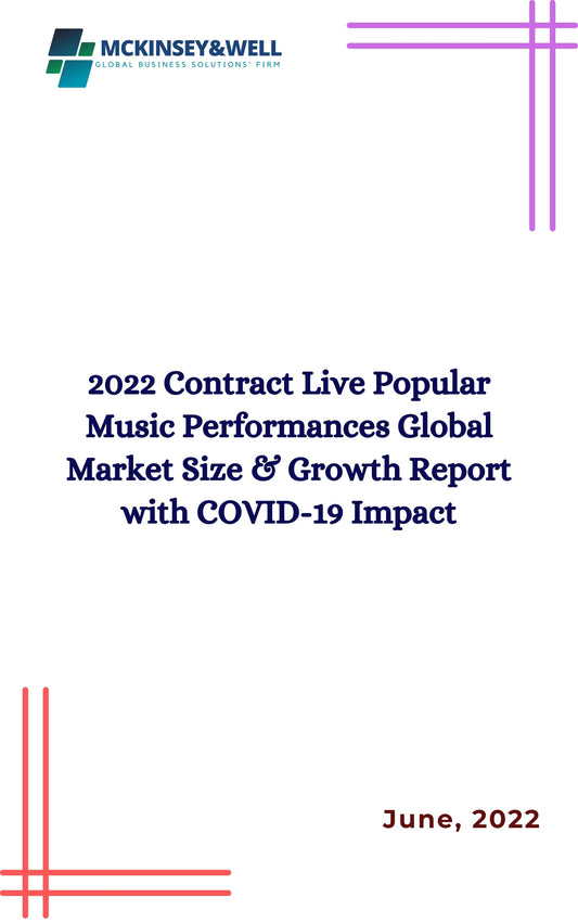 2022 Contract Live Popular Music Performances Global Market Size & Growth Report with COVID-19 Impact