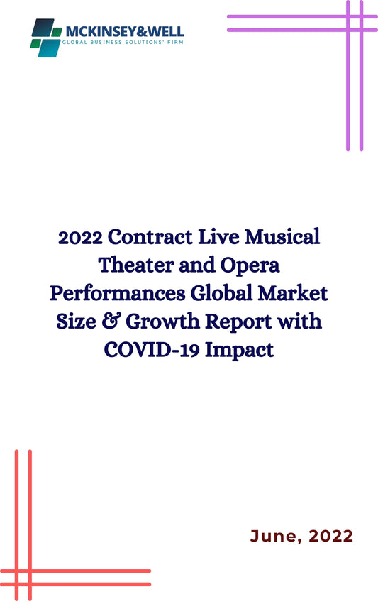 2022 Contract Live Musical Theater and Opera Performances Global Market Size & Growth Report with COVID-19 Impact