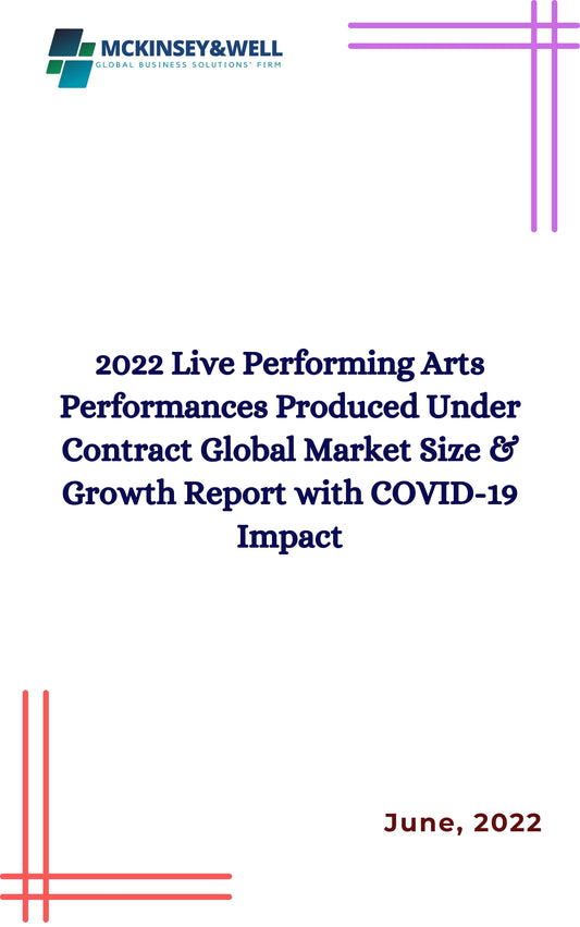 2022 Live Performing Arts Performances Produced Under Contract Global Market Size & Growth Report with COVID-19 Impact