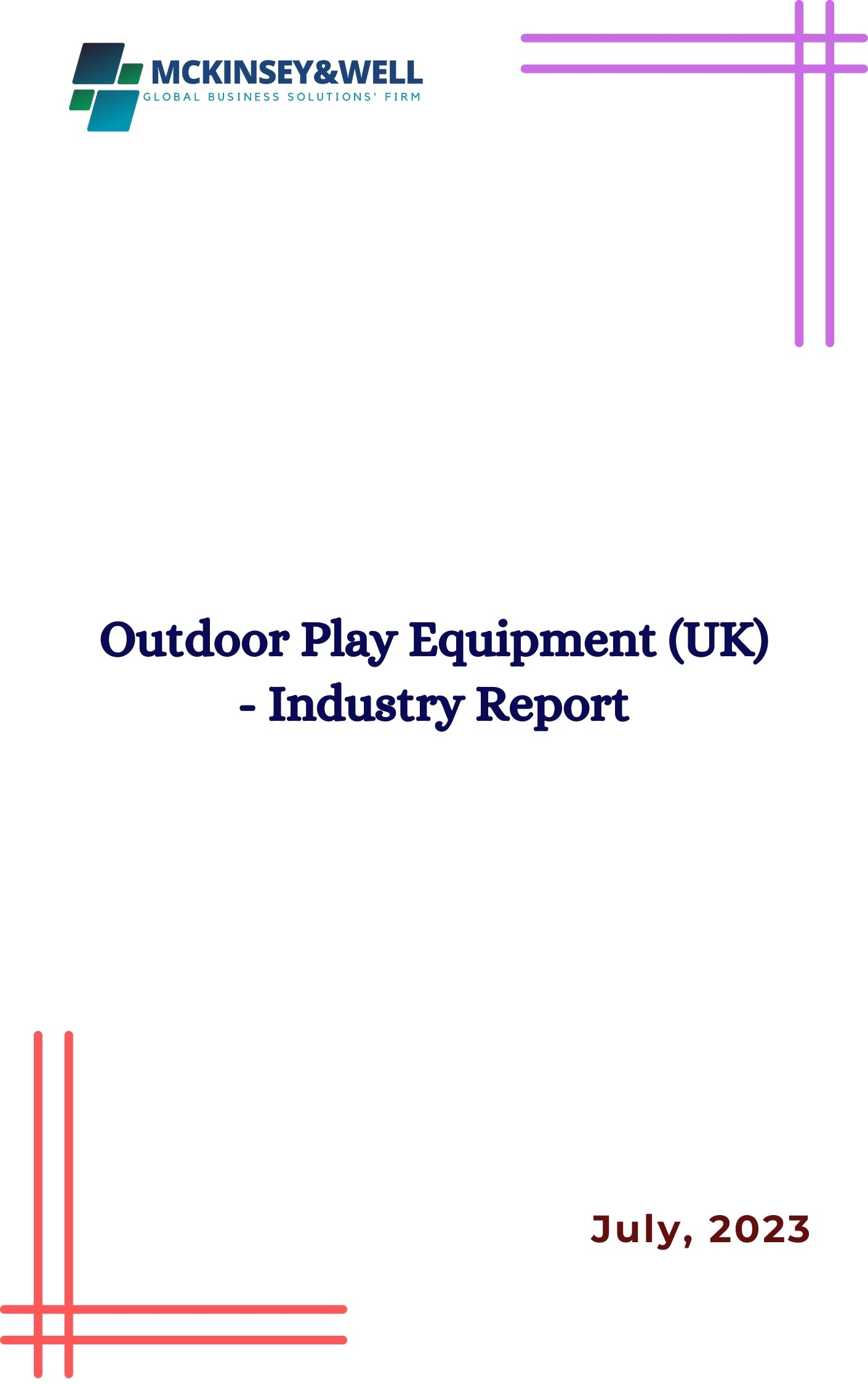 Outdoor Play Equipment (UK) - Industry Report