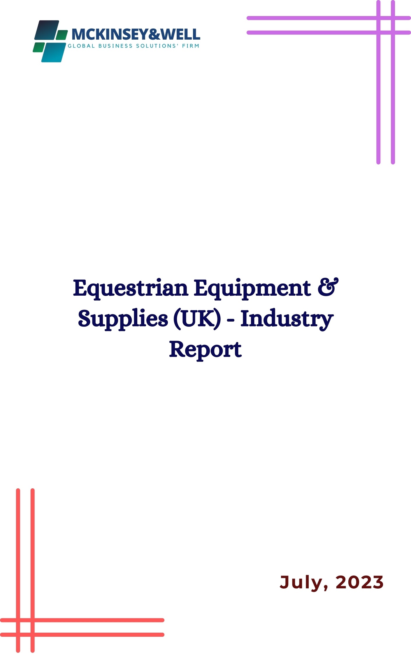 Equestrian Equipment & Supplies (UK) - Industry Report