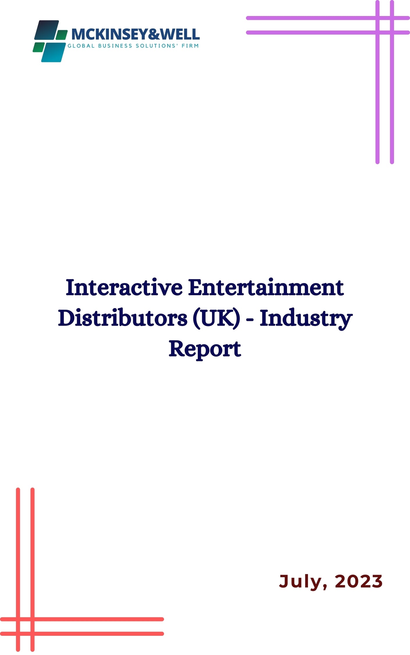 Interactive Entertainment Distributors (UK) - Industry Report