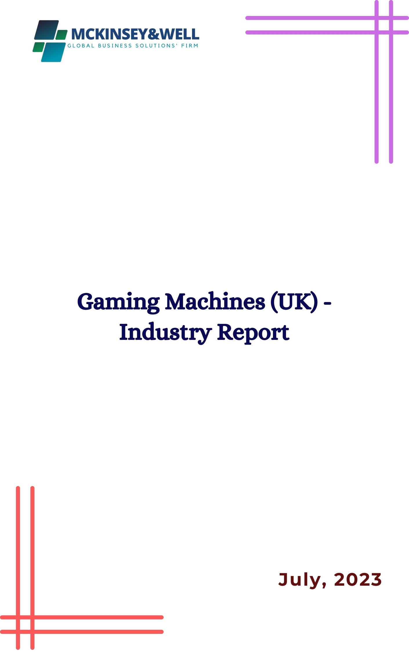 Gaming Machines (UK) - Industry Report