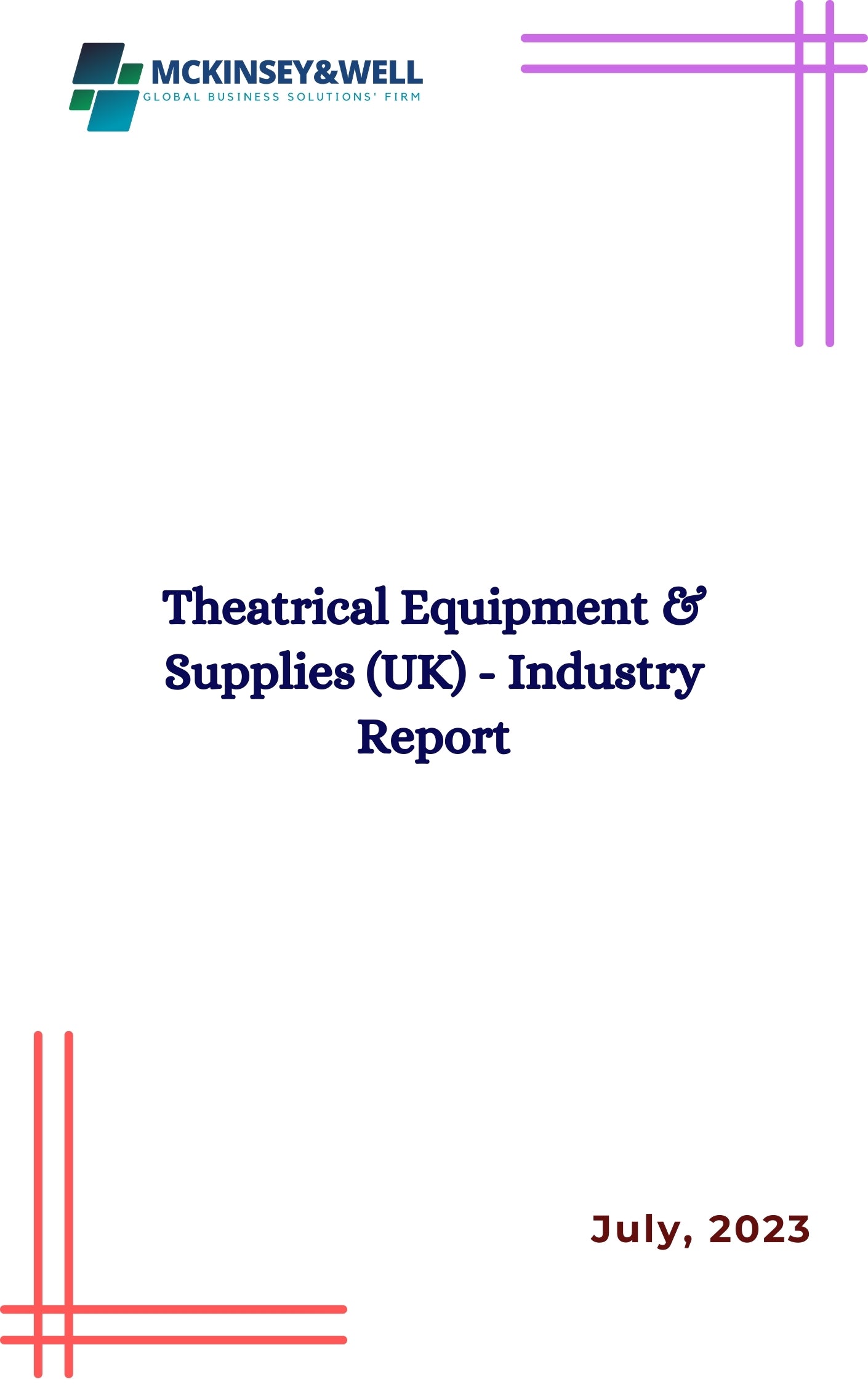 Theatrical Equipment & Supplies (UK) - Industry Report