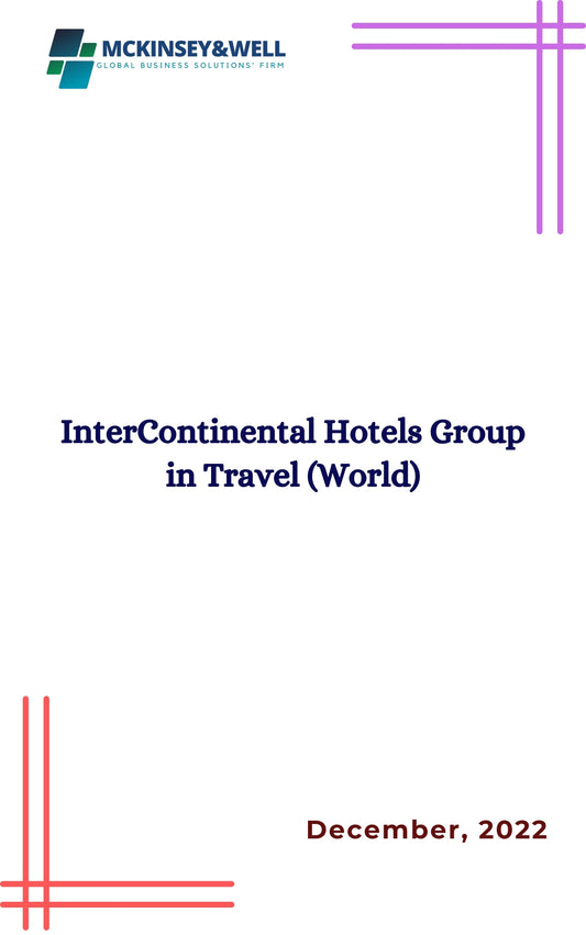 InterContinental Hotels Group in Travel (World)