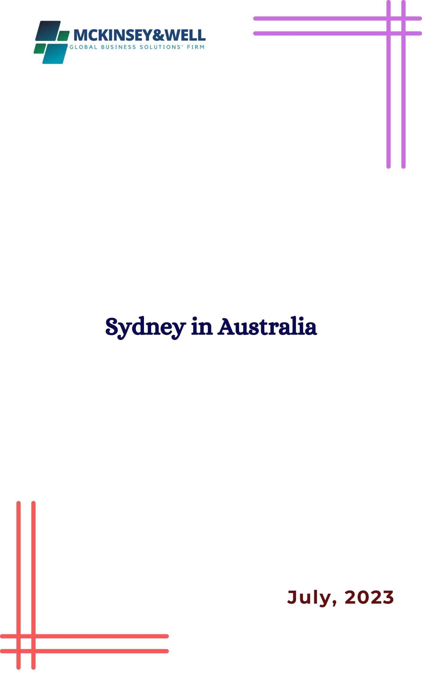 Sydney in Australia