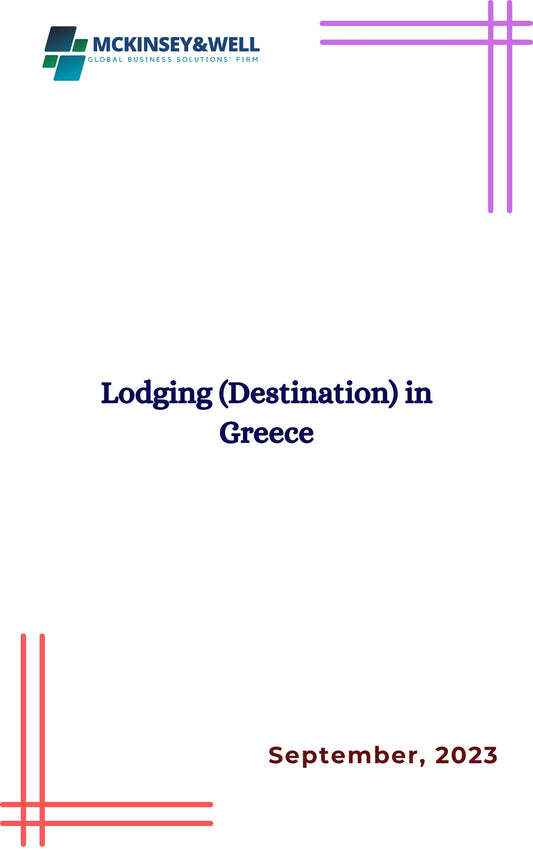 Lodging (Destination) in Greece