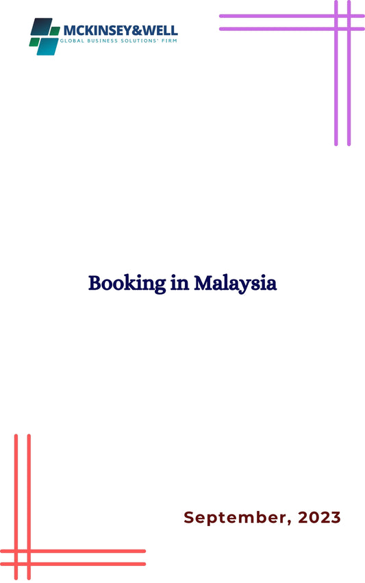 Booking in Malaysia