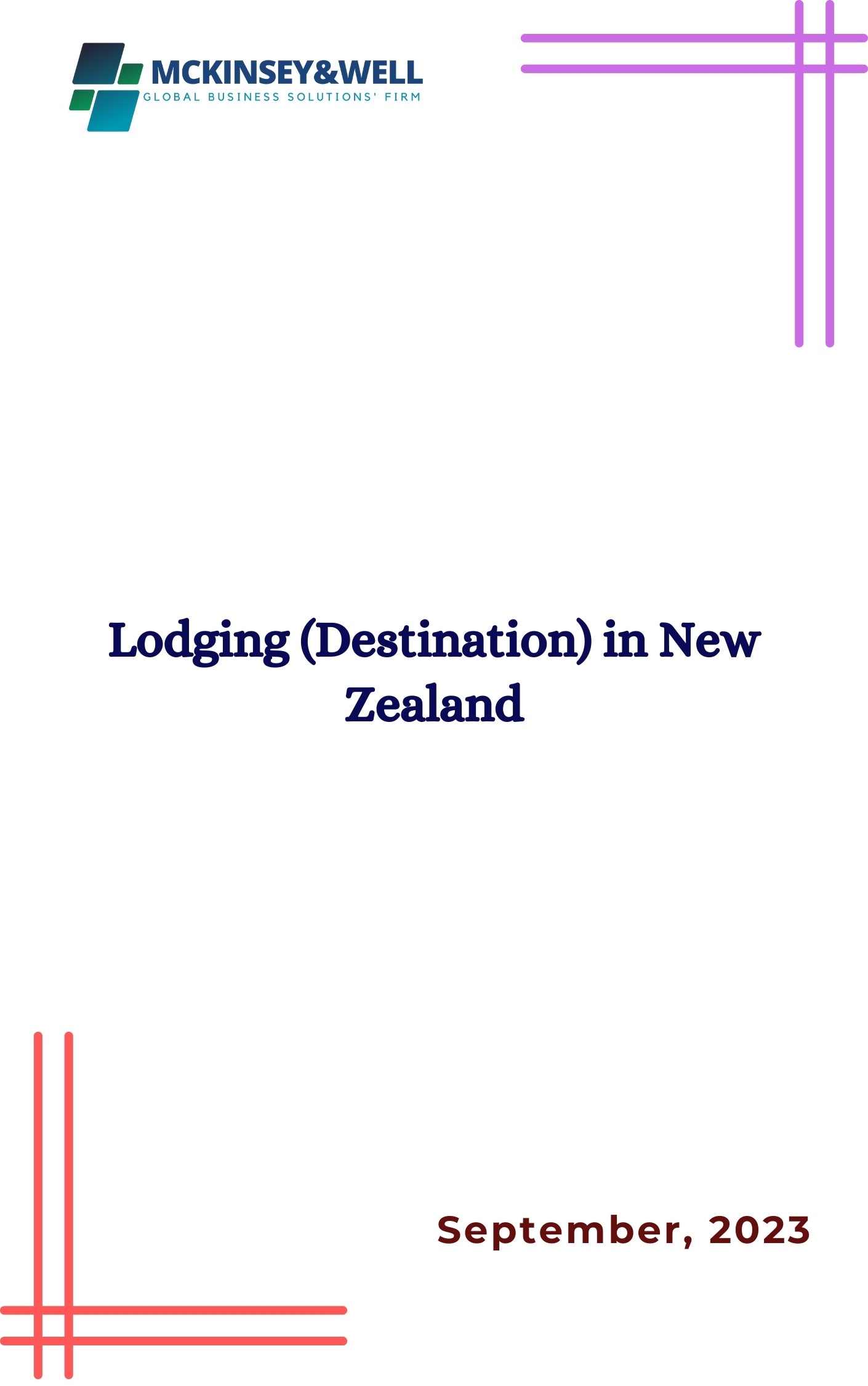 Lodging (Destination) in New Zealand