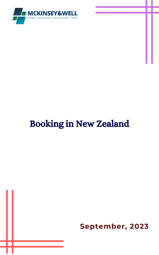 Booking in New Zealand