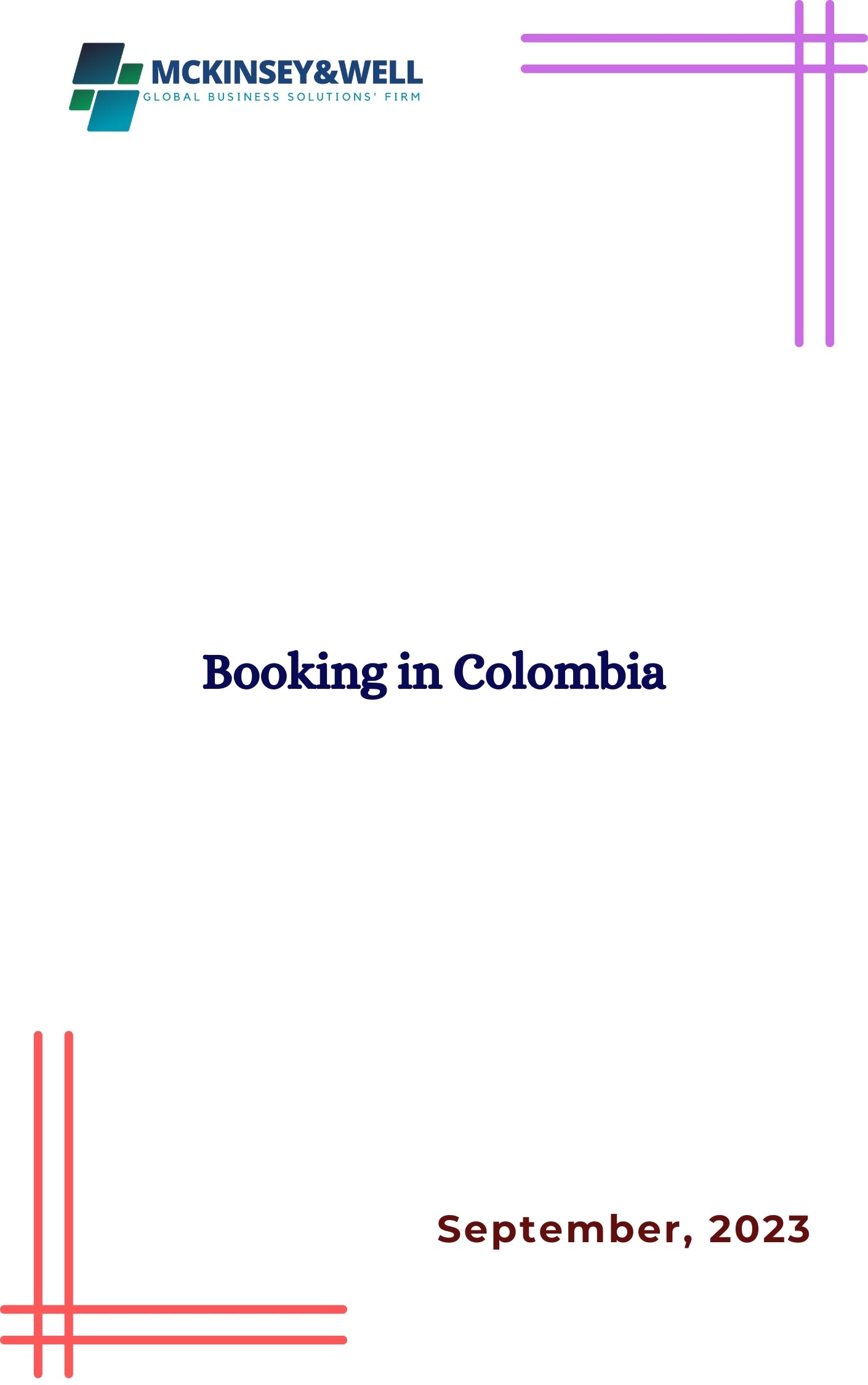 Booking in Colombia