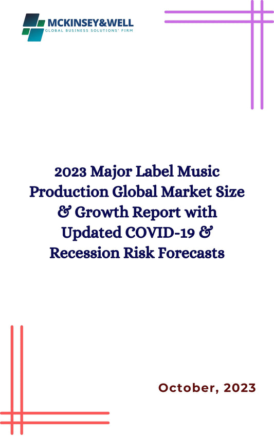 2023 Major Label Music Production Global Market Size & Growth Report with Updated COVID-19 & Recession Risk Forecasts